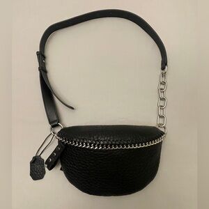 Black PU Leather Crossbody Bag